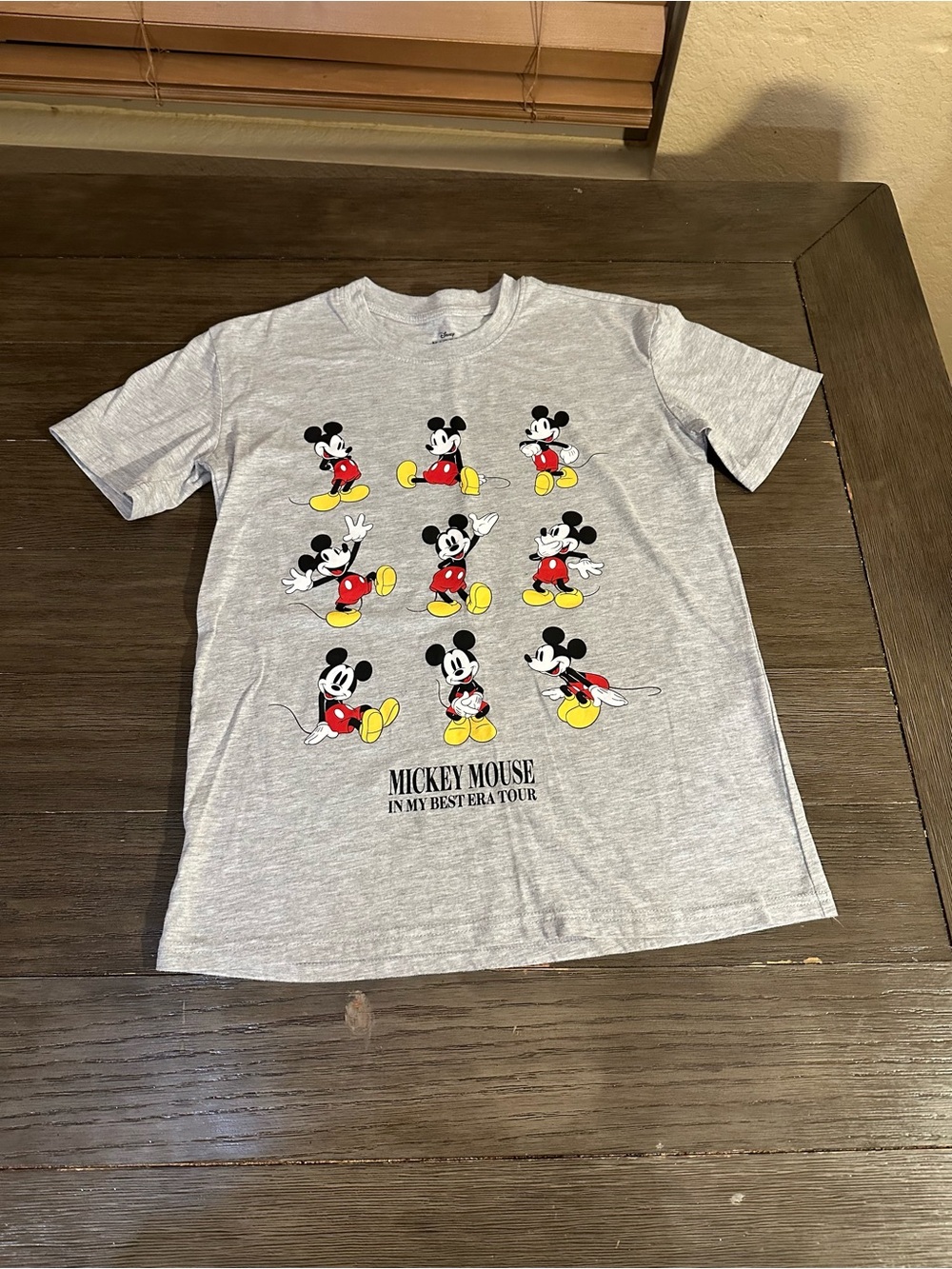 XXS Disney Mickey Mouse Gray Graphic Tee for Juniors